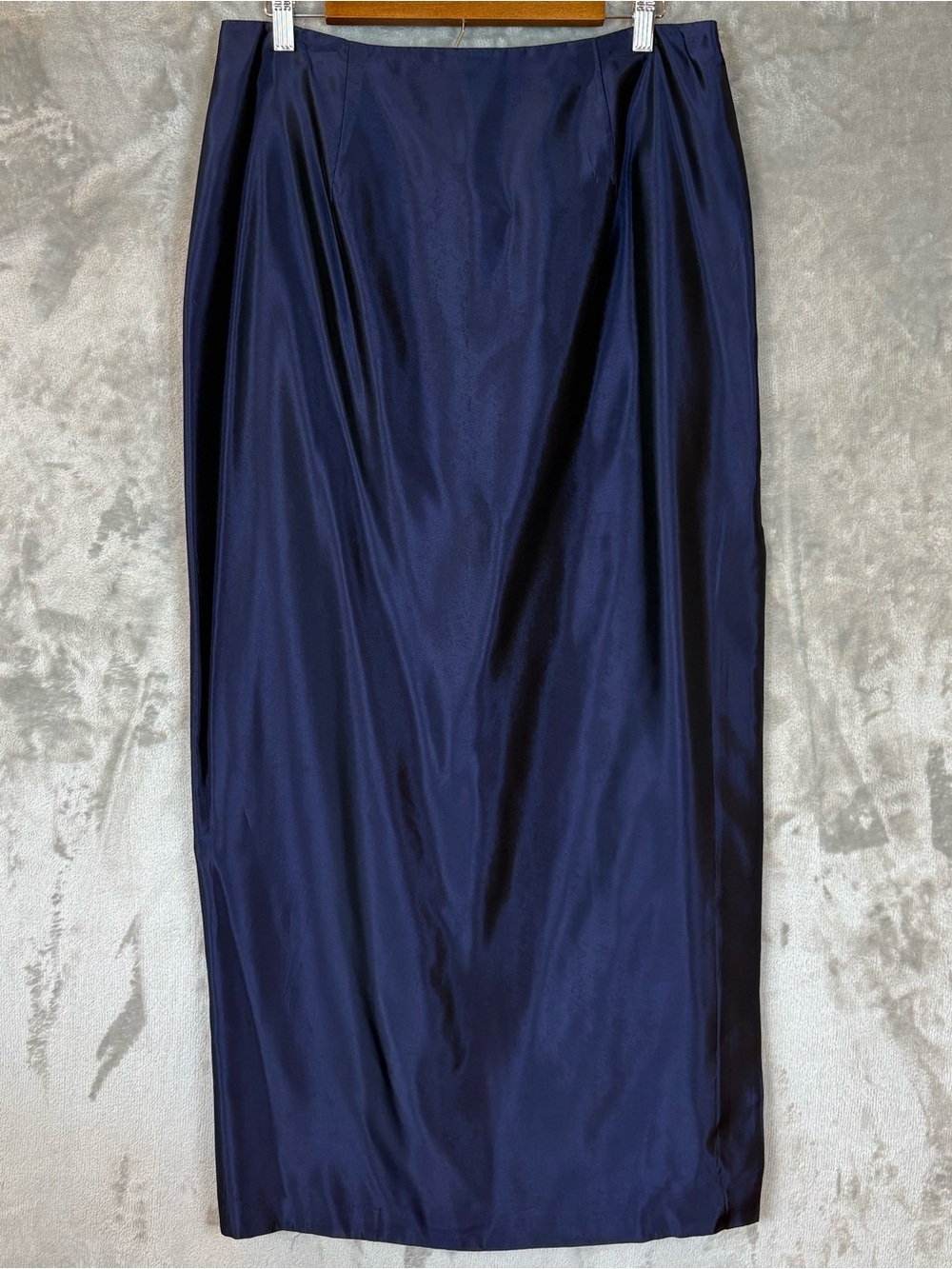 Scott McClintock Vintage Iridescent Navy Maxi Skirt Wmn’s 14